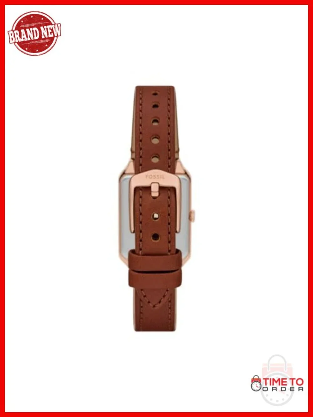 Raquel Quartz Stainless Steel Watch with Leather Band